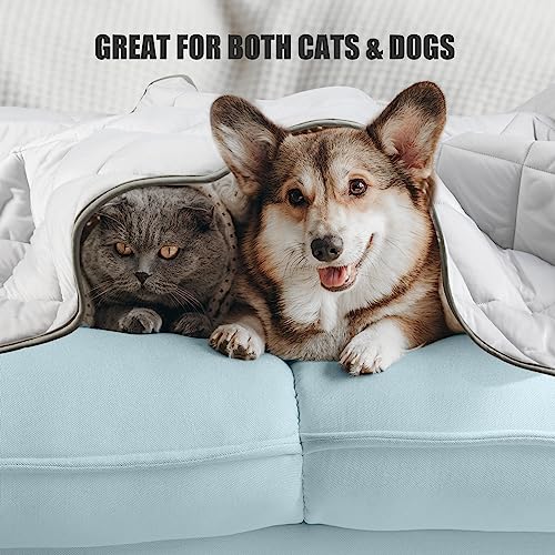 Leekalos Dog Cooling Mat,Pet Cooling Pads for Dogs Blanket,Summer Cooling Bed for Cats Blanket,Portable Pet Cooling Cushion for Home & Outdoor,Keep Cooling for Pets (Cool Grey, Medium(29"x40"))