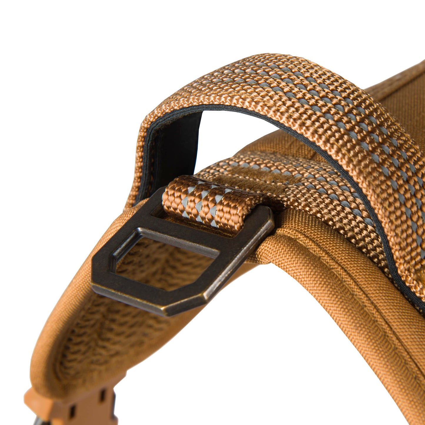 Carhartt Nylon Duck No Pull Dog Harness, Fully Adjustable Dog Harness with Quick Control Handle and Reflective Accents, Carhartt Brown, X-Large