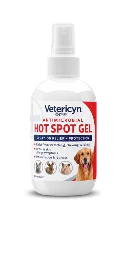 Vetericyn Plus Dog Hot Spot Gel | Spray-On Hot Spot Care for Dogs, Relieves Dog Itchy Skin and Allergy Symptoms, Helps with Skin Inflammation and Redness, Safe for All Animals. 3 ounces