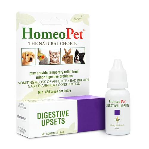 HomeoPet Digestive Upsets Natural Pet Digestive Support, Supports Temporary Relief from Digestive Problems, 15 Milliliters