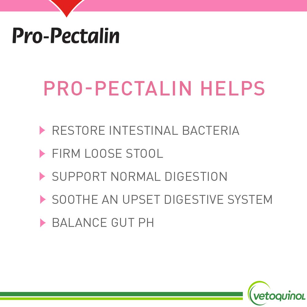 Vetoquinol Pro-Pectalin Oral Paste for Dogs & Cats – Chicken Flavor – Helps Reduce Occasional Loose Stool & Diarrhea, Balance Gut pH, Support Normal Digestion