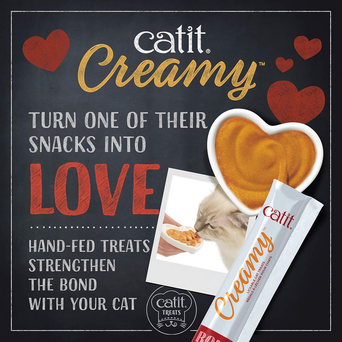 Catit Creamy Lickable Cat Treat, Healthy Cat Treat, Chicken & Liver, 12 Pack