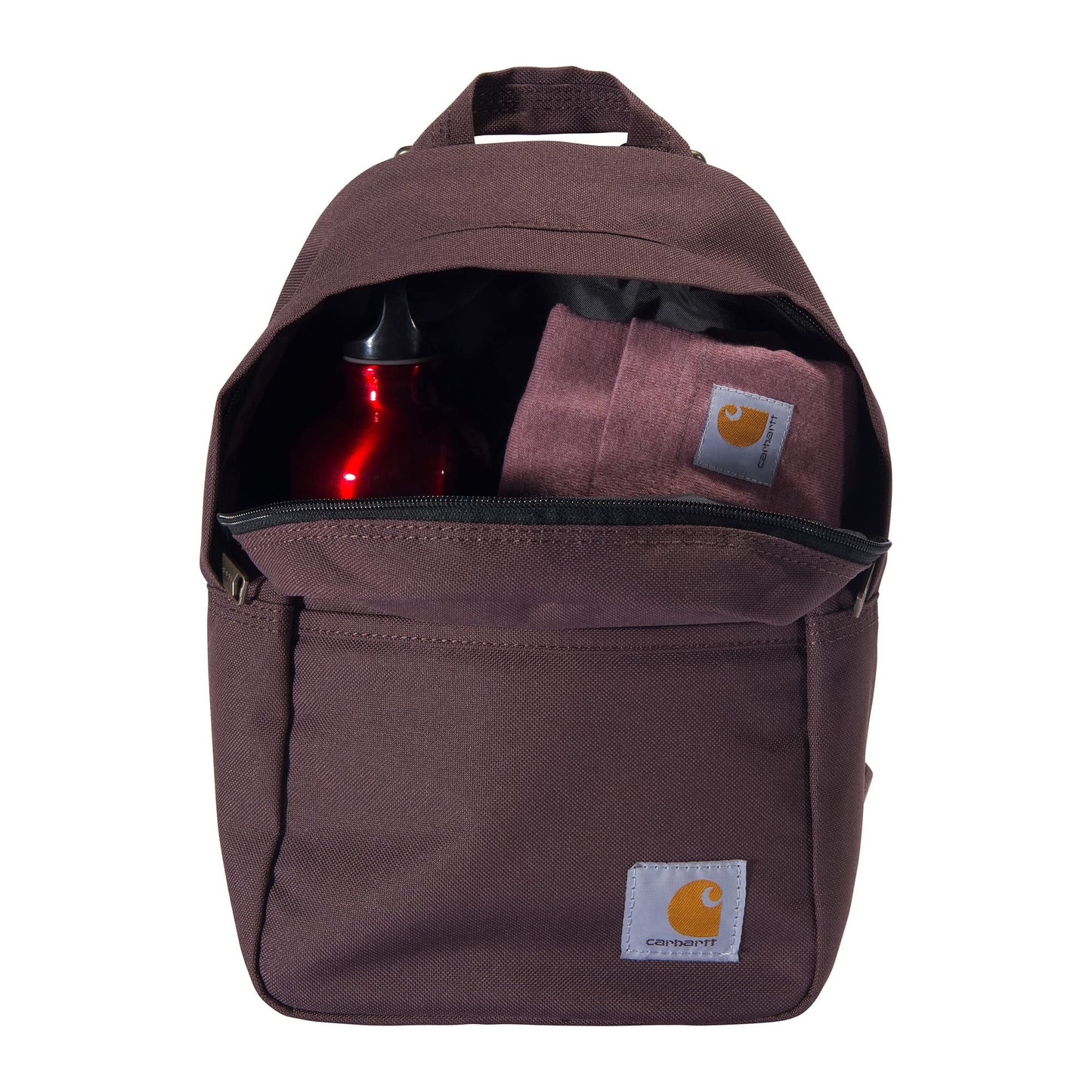 Carhartt Classic Mini Backpack, Durable, Water-Resistant Backpack with Adjustable Shoulder Straps, Wine