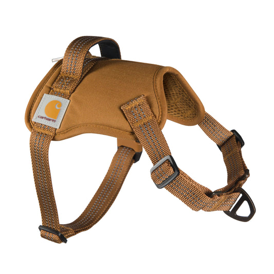 Carhartt Nylon Duck No Pull Dog Harness, Fully Adjustable Dog Harness with Quick Control Handle and Reflective Accents, Carhartt Brown, X-Large